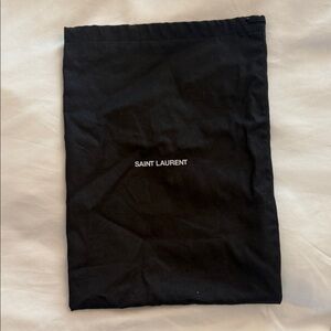 Saint Laurent Black Logo Dust Bag